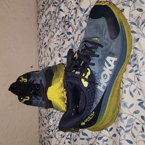 Hoka Challenger 7 GORE-TEX Outer Space / Dark Citron Men's Shoes